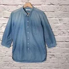 希少◆nonnative 七分袖 シャンブレーシャツ ブルー系のサムネイル
