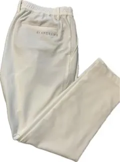 美品】セントアンドリュース サッカーストライプ ストレッチパンツ 白