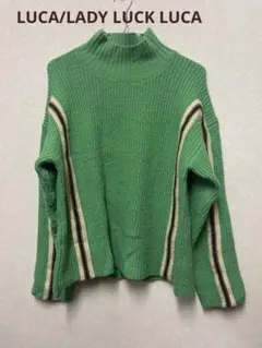 ハイネックニット グリーン LUCA