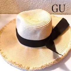 ジーユー【GU】フリンジブレードハット 麦わら帽子 アジャスター付 ワンサイズのサムネイル