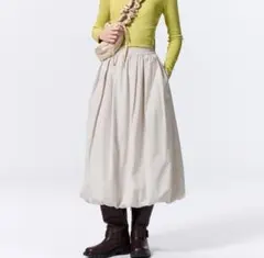 セール★GU★バブルヘムミディスカート/XXL