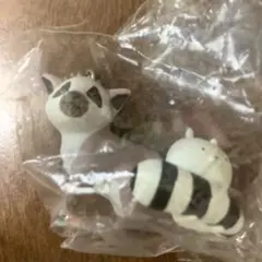 ガチャ うさまる ニフレル ワオキツネザル　マスコット キーホルダー
