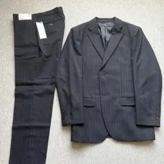 ユニクロ＋Ｊ　ネイビー ストライプ セットアップ　スーツ