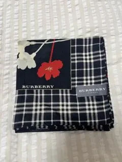 Burberry バーバリー　ハンカチ　ネイビー　56×56のサムネイル