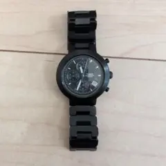 【値下げ】TIMEX クロノグラフ ブラック 腕時計のサムネイル