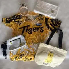 新品】阪神タイガース ユニフォーム・バッグ×2・タオル・カチューシャ5 