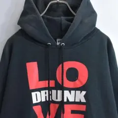 90s Hanes ヘインズ ロゴプリント プルオーバー スウェット パーカー