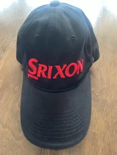 Srixon 黒 赤 ロゴ キャップ