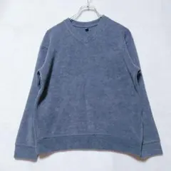 ユニクロ ソフト ニット フリース Vネック Tシャツ M