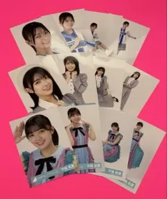 清水理央 日向坂46 生写真 横浜 ヴォヤージュ ストライプ Kind コンプ 