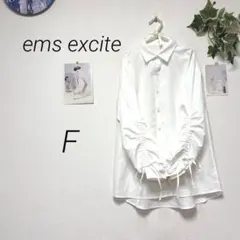 12124-1 エムズエキサイト ems excite リボンスリーブブラウスのサムネイル