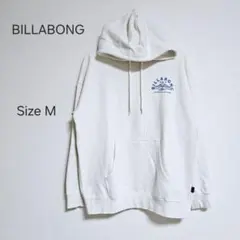 BILLABONG ビラボン ホワイト パーカー バックプリント Mサイズ