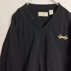 IZOD ナイロンジャケット プルオーバー ブラック 　ラグラン メンズL