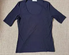 値下げ BOSS レーヨン混 五分袖 tee