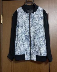 INGNI デニム柄 袖シースルー ブルゾン