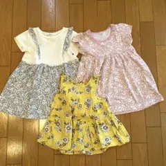 花柄ワンピース2着&チュニック1着