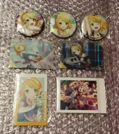 プロセカ　鏡音リン　缶バッチ　カード　まとめ売り