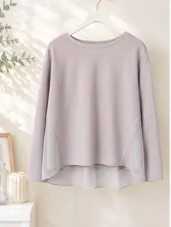 COLLAGE GALLARDAGALANTE バックシフォン切替トップスのサムネイル