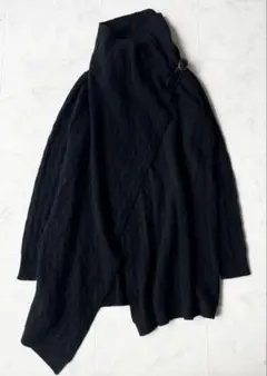ラルフローレン　ケープロングカーディガン　ウールカシミア　ケーブルニット　美品！