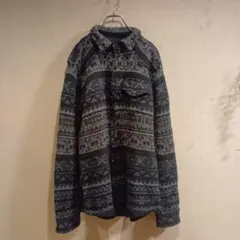 美品 アルパカ混【ZARA young】USA Lサイズ 長袖 ニット ブルー系