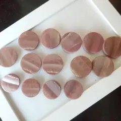 270レトロボタン　飾りボタン　23㎜10個　20㎜4個　くすみカラー