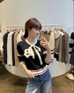 Bibiy B. CLUB TIE CARDIGAN カーディガン 白 ビビィ - メルカリ