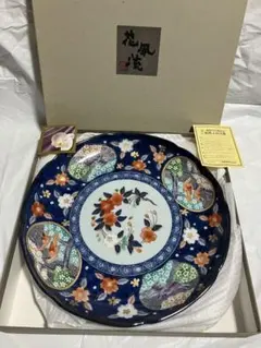 九谷焼◆皇太后階下御麗筆 / 雛之図 大皿◆金彩 謹製復刻 飾り皿 立ち雛 九谷焼◇皇太后階下御麗筆 / 雛之図 大皿◇金彩 謹製復刻 飾り皿 立ち