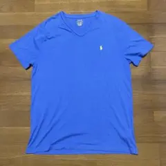 POLO RALPH LAUREN Vネック Tシャツ ブルー ラルフローレン