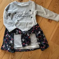 トレーナー長袖ワンピース　裏起毛