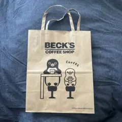 BECK'S COFFEE SHOP 30周年記念紙袋 suica ペンギン