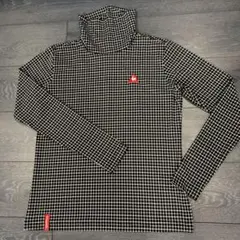 le coq sportif チェック柄タートルネックシャツ M