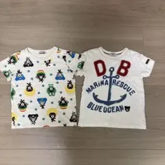 DOUBLE.B MIKI HOUSE Tシャツ 2枚セット 100のサムネイル
