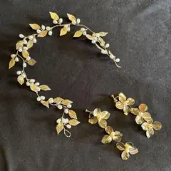 ヘッドドレスとイヤリングセット