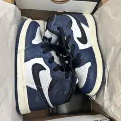 Nike ネイビー ホワイト ハイカットスニーカー