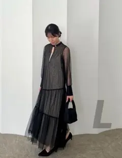 ★新品タグ付き★ドリードール　チュールティアードドレス