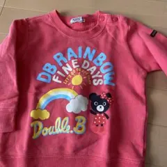 Double B ピンク トレーナー 90cm