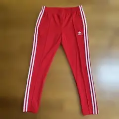 試着のみ　極美品　adidas SST トラックパンツ トレフォイル 刺繍ロゴ