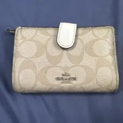 COACH ゴールド 二つ折り財布