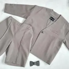 【人気色】devirock フォーマル ノーカラージャケット セットアップ