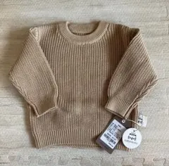 ベージュ ニットセーター 90cm