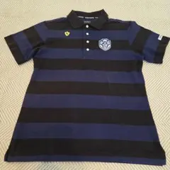 PEARLY GATES 5 L シャツ ストライプ ポロシャツ ゴルフ