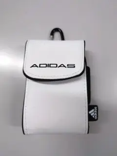 ADIDAS 合成皮革ポーチ カラビナ付き