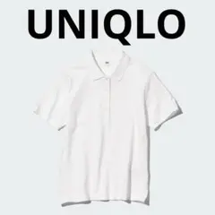 UNIQLO ユニクロ　ホワイト 半袖ポロシャツ　Mサイズ