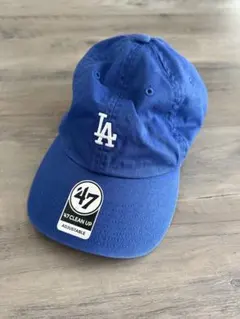 47 LAロゴ キャップ アジャスタブル　青色
