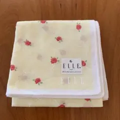 【未使用】ELLE PARIS エル ハンカチ 花柄 バラ イエロー 45cmのサムネイル