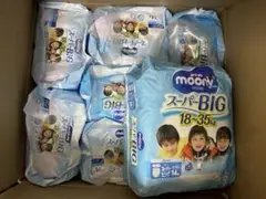 期間限定出品 ‼️moonyスーパービッグ男の子用x7袋未開封