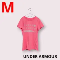 UNDER ARMOUR　アンダーアーマー　蛍光ピンク　Tシャツ　ランニング　M