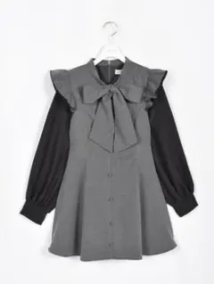 evelyn チェックリボンセットアップ