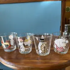 ムーミンキャラクターグラス4個セット