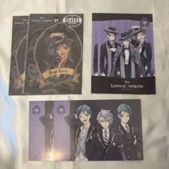 ツイステッドワンダーランド ポストカード　トラベルステッカー　セット